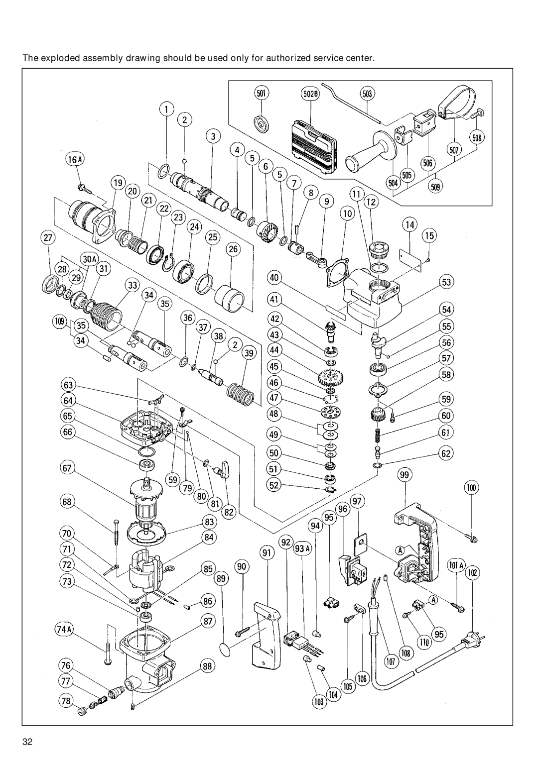 Hitachi DH 20V manual 