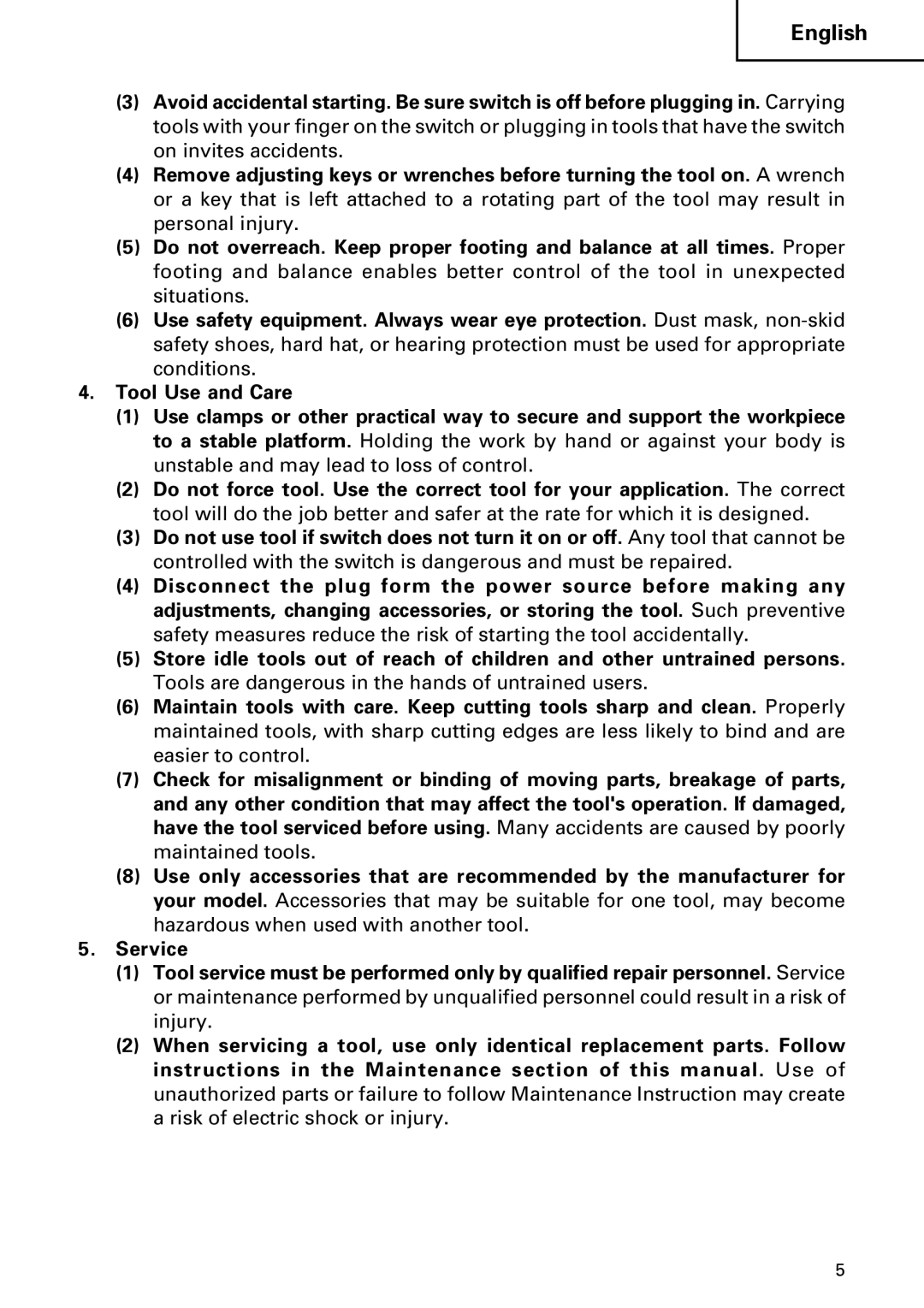 Hitachi DH 22PB instruction manual English 