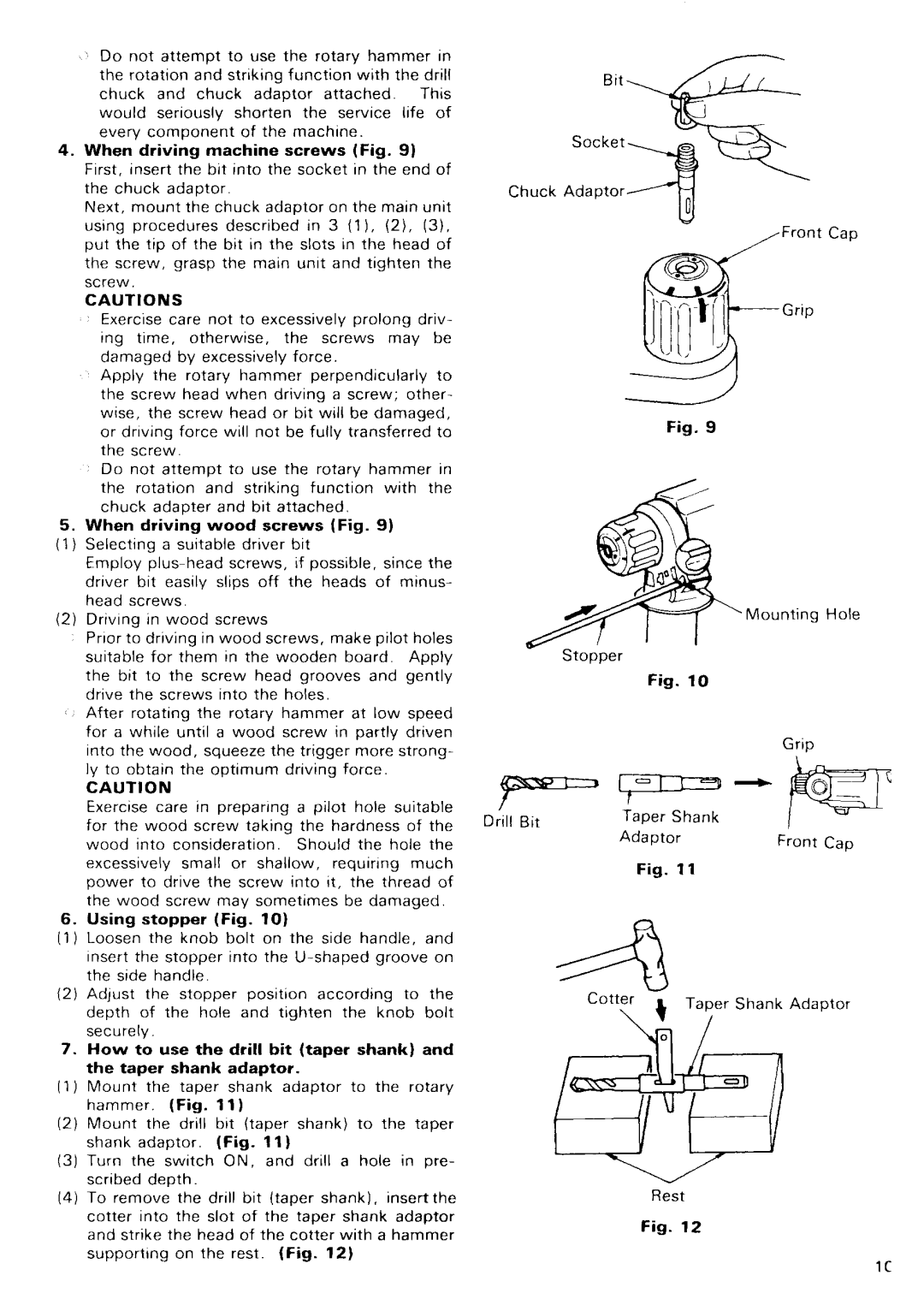 Hitachi DH 22VB manual 