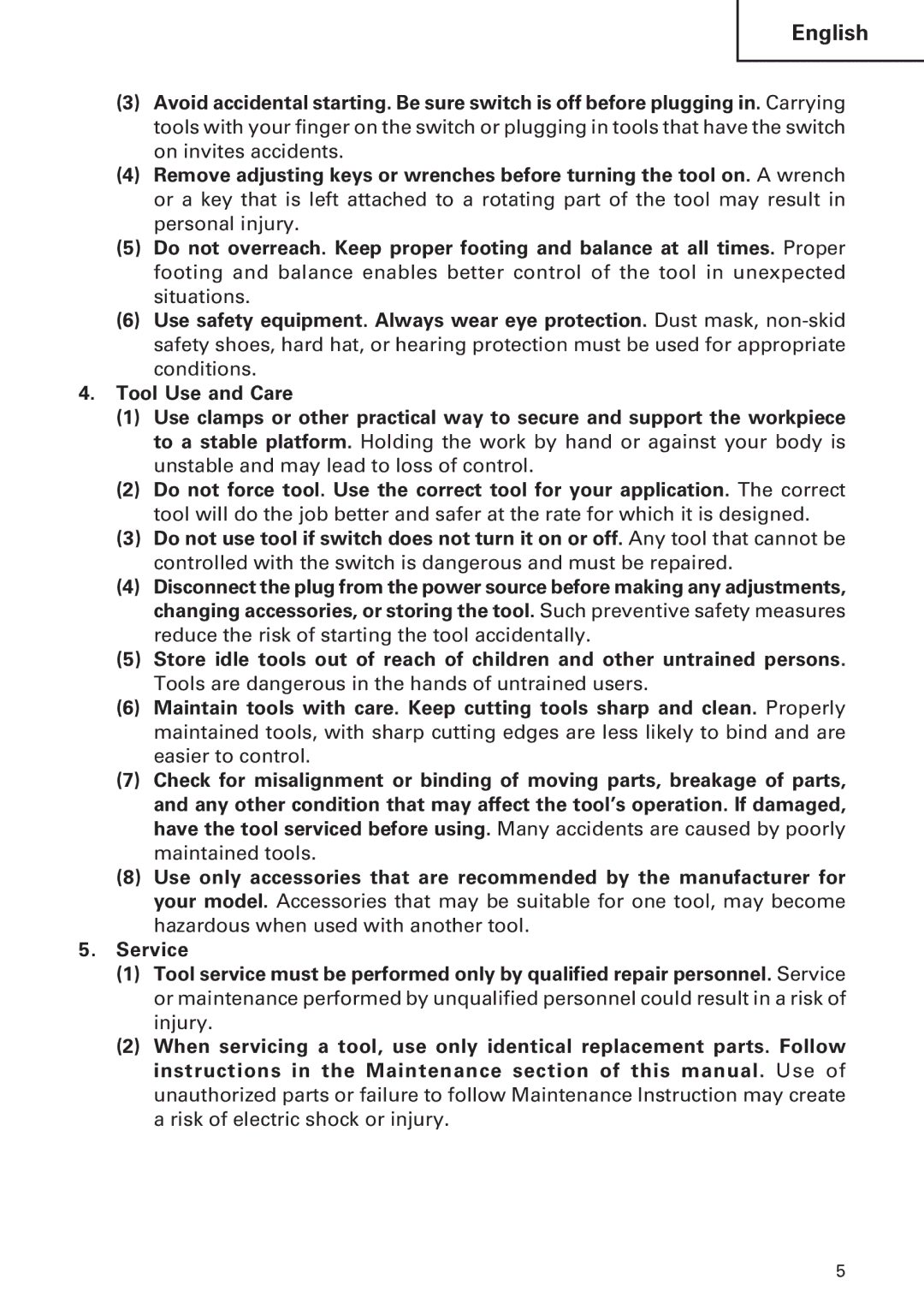 Hitachi DH 24 PF instruction manual English 