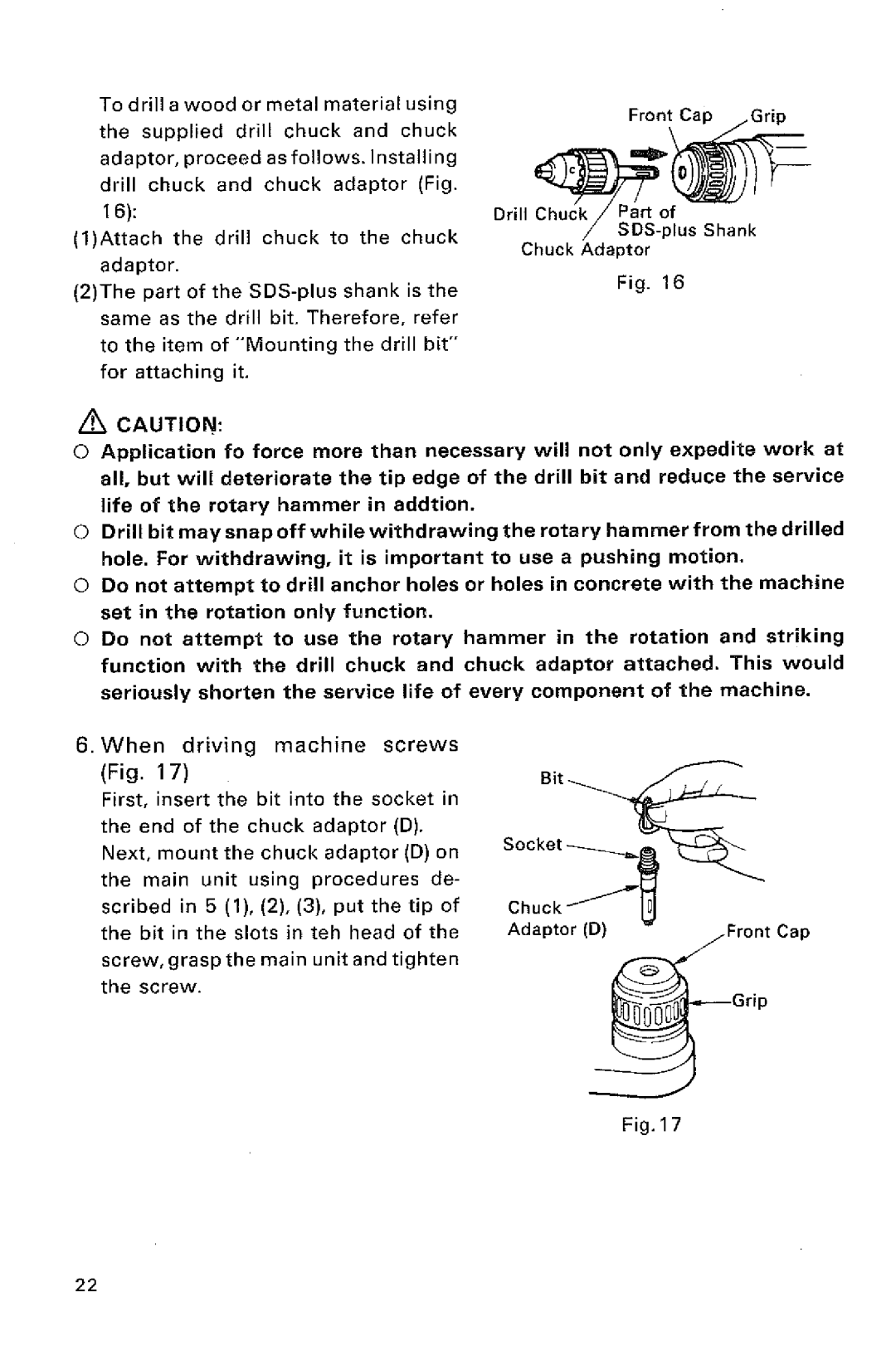 Hitachi DH 24VD manual 