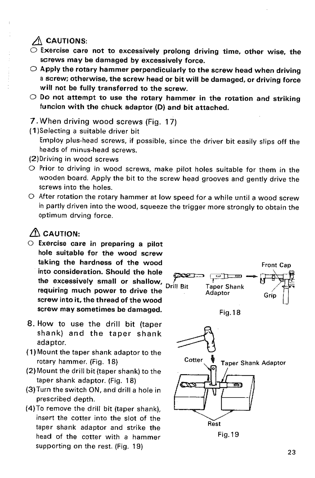 Hitachi DH 24VD manual 