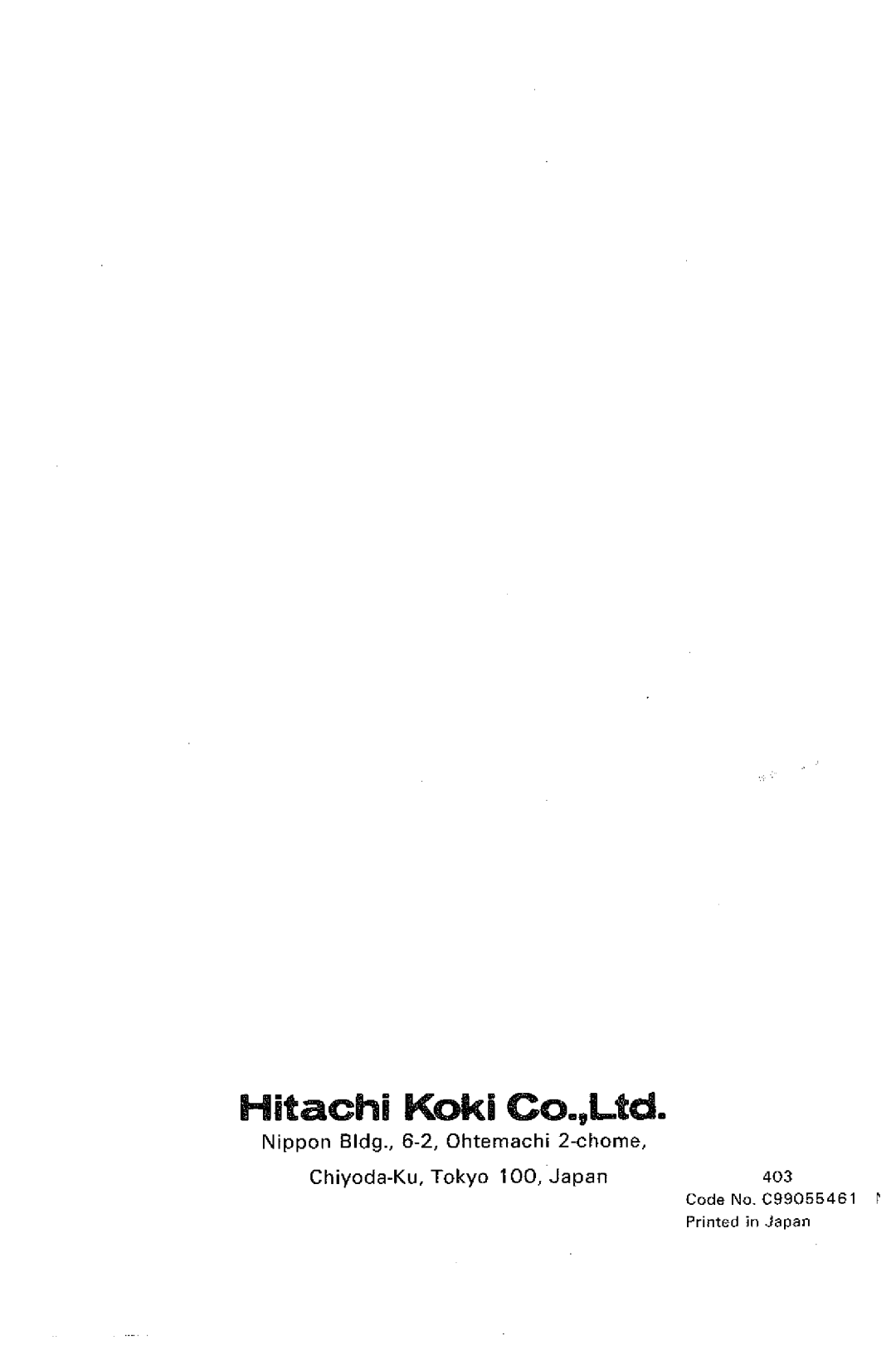 Hitachi DH 24VD manual 