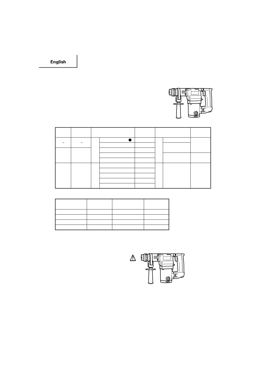 Hitachi DH 25PB instruction manual Large hole boring Rotation + Striking Guide Center pin, Core bit Shank Plate 