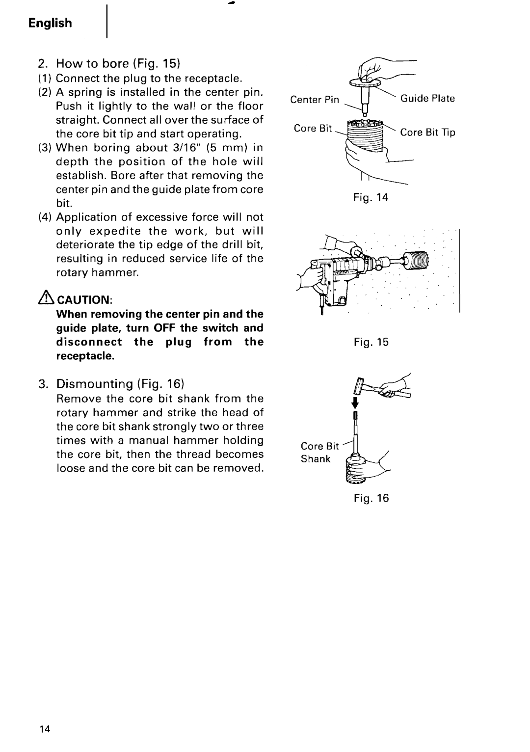 Hitachi DH 40FA manual 