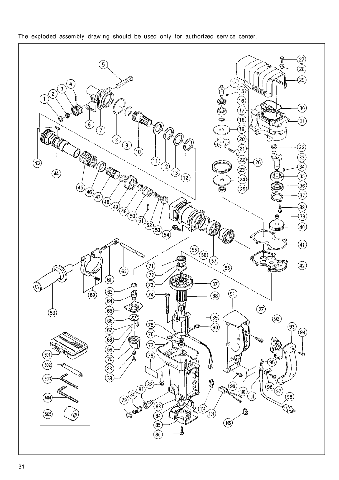 Hitachi DH 40FA manual 