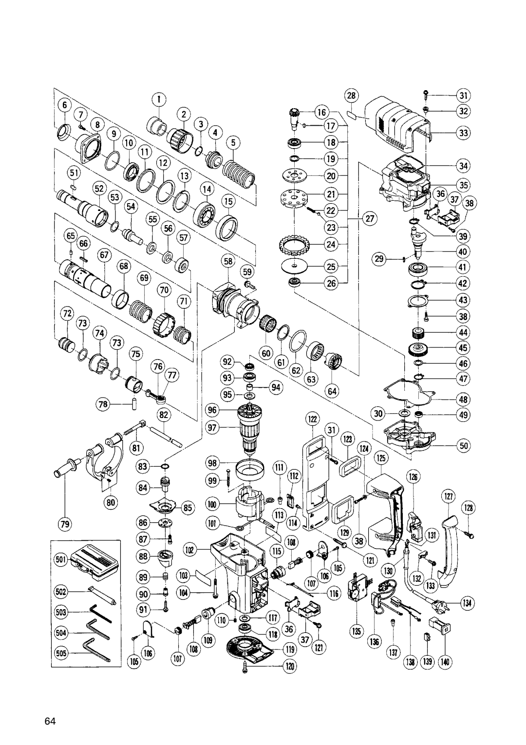 Hitachi DH 50MB instruction manual 