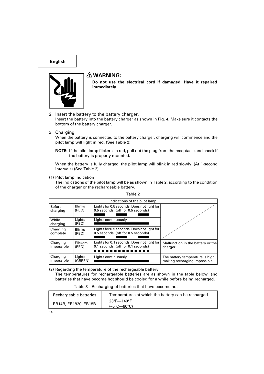 Hitachi DV 18DV, DV 14DV instruction manual Insert the battery to the battery charger, Charging 