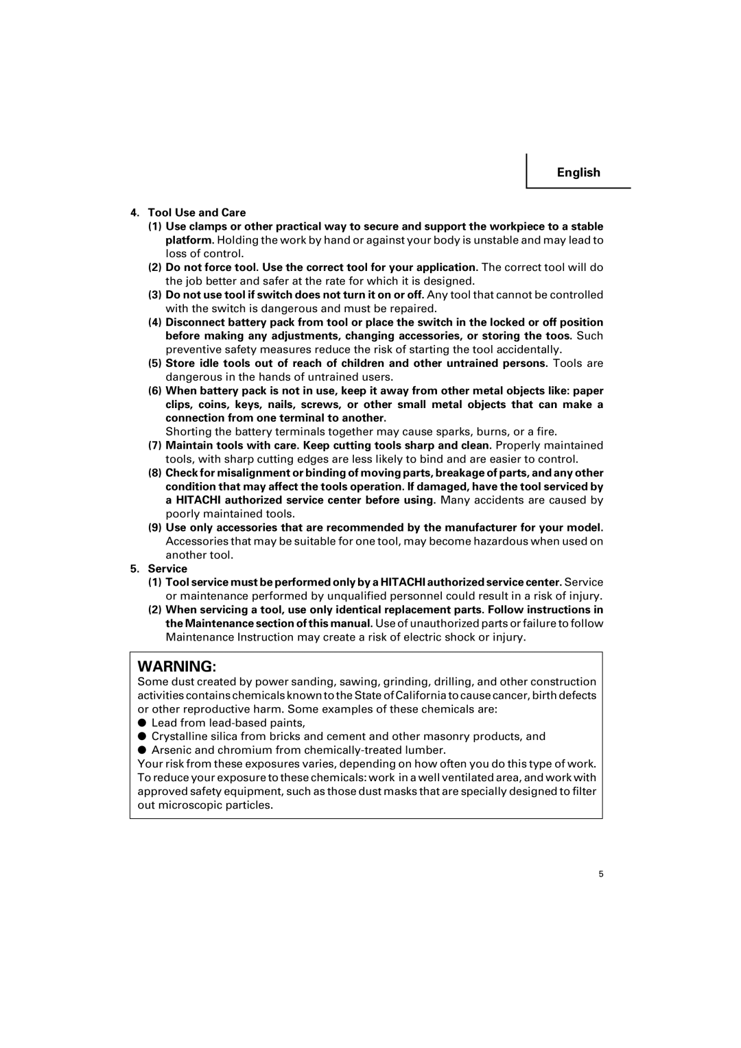 Hitachi DV 14DV, DV 18DV instruction manual English 