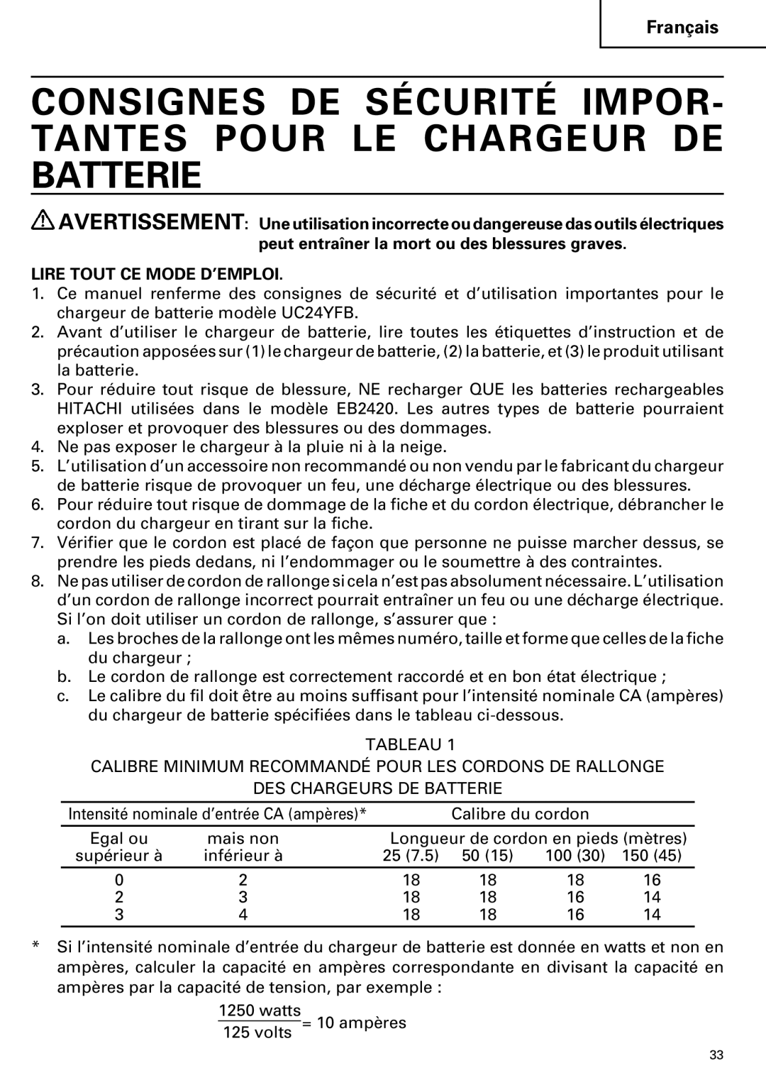 Hitachi DV 24DV instruction manual Lire Tout CE Mode D’EMPLOI 