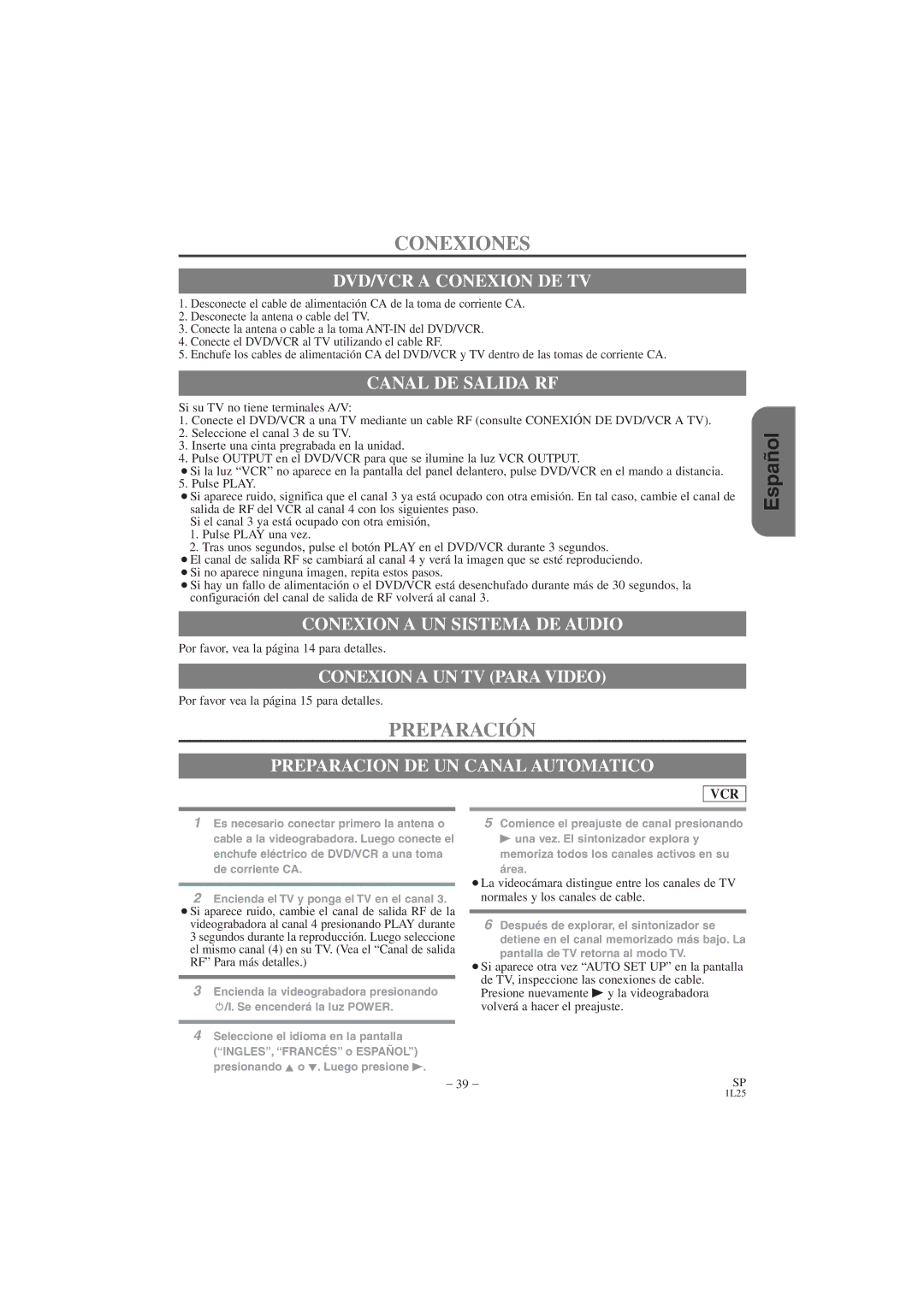 Hitachi DV PF74U instruction manual Conexiones, Preparación 