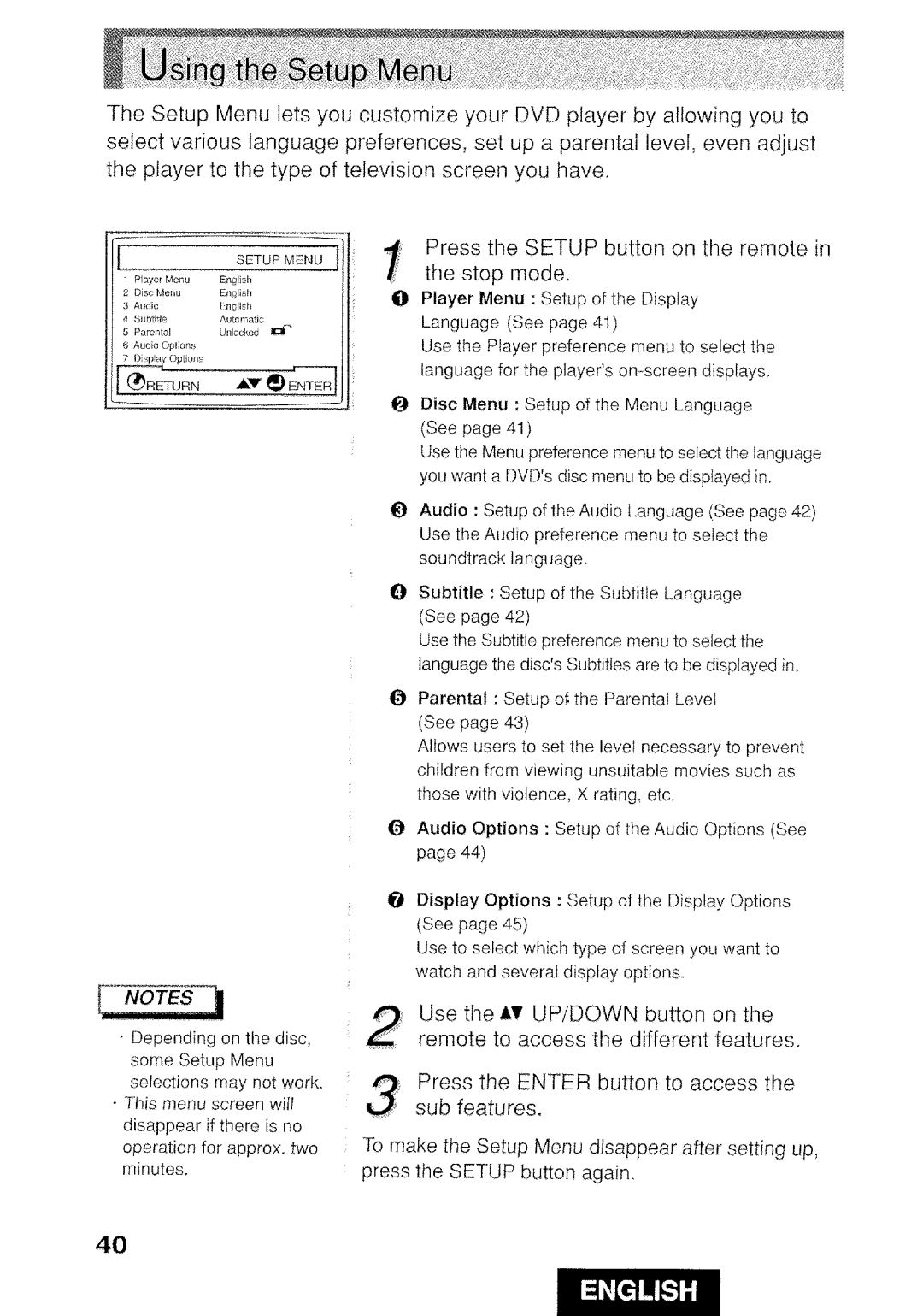 Hitachi DVP415U manual 