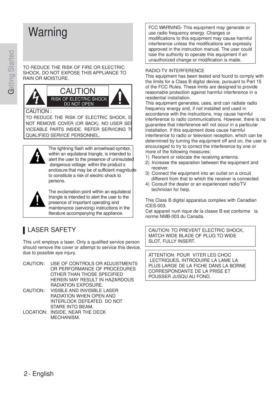 Hitachi DVRF7U instruction manual Getting Started 