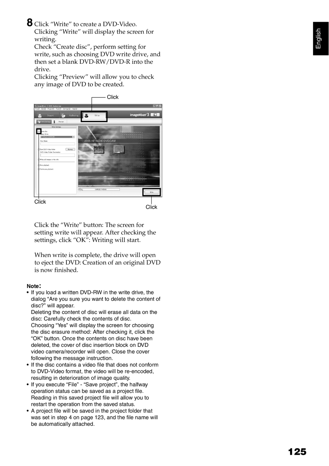 Hitachi DZ-B35A instruction manual 125 