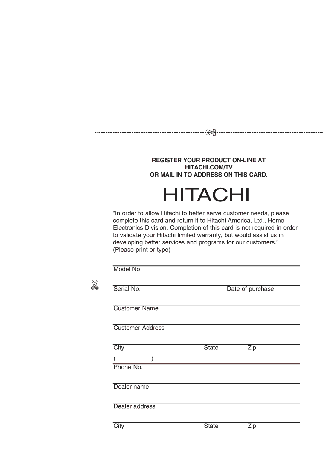 Hitachi DZ-B35A instruction manual Hitachi 