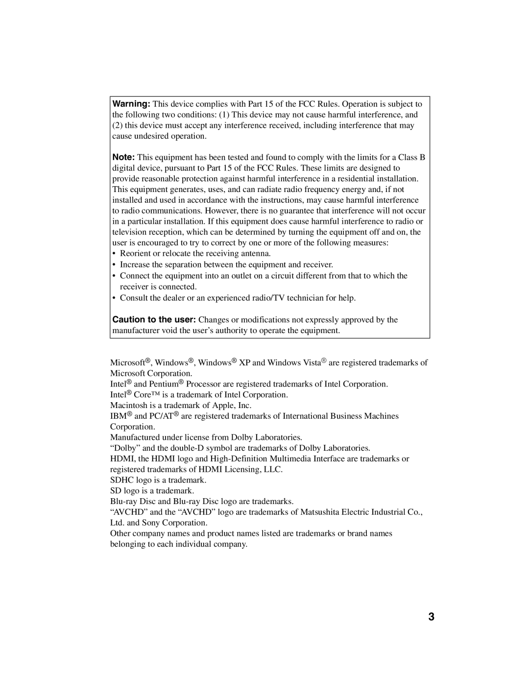 Hitachi DZ-BD10HA instruction manual Sdhc logo is a trademark. SD logo is a trademark 