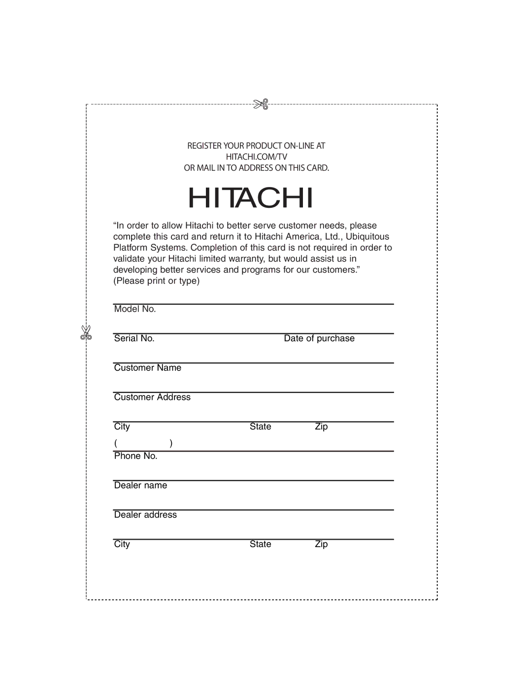 Hitachi DZ-BD7HA, DZ-BD70A instruction manual Hitachi 