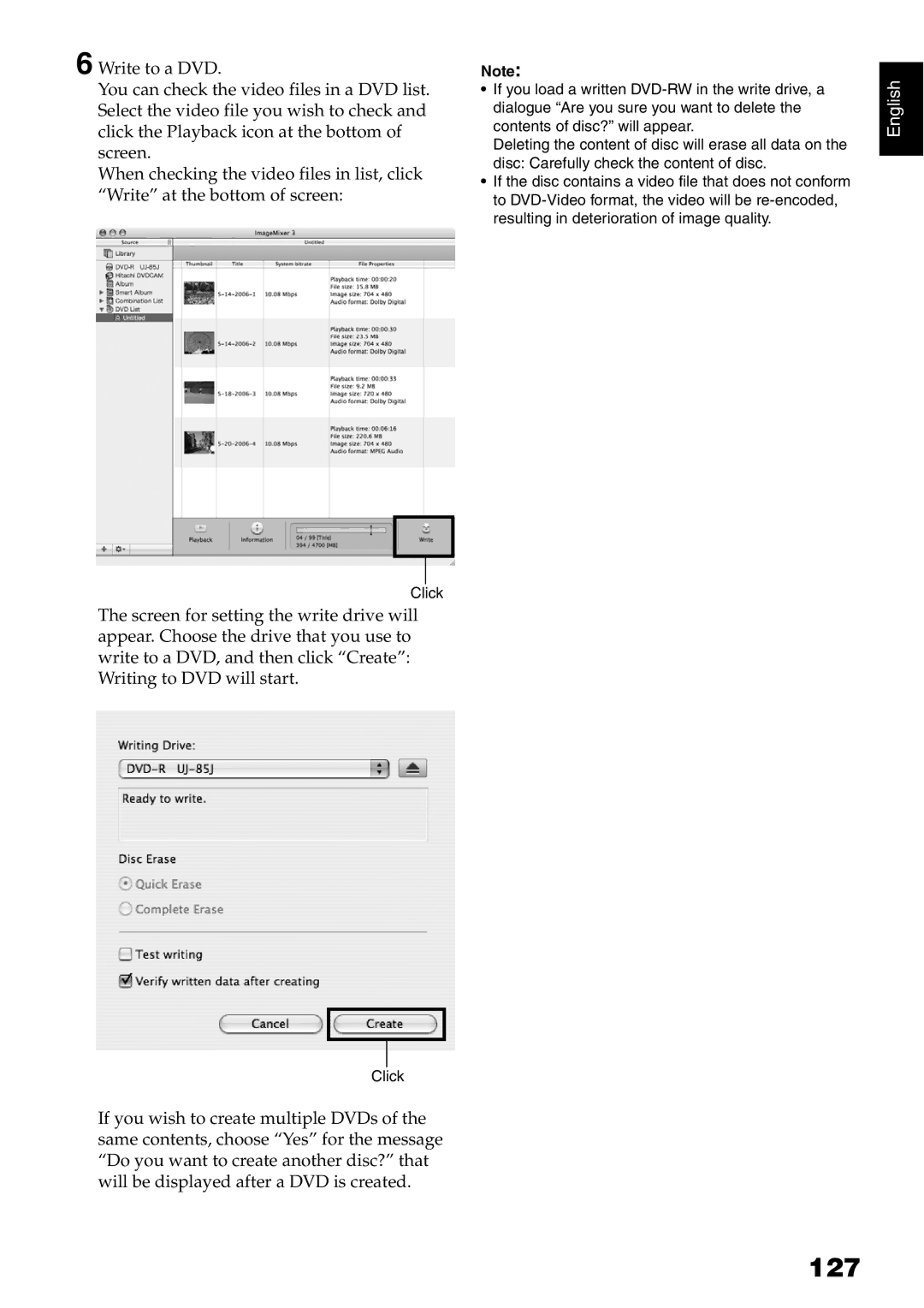 Hitachi DZ-GX5020E, DZ-GX5040E, DZ-GX5100E instruction manual 127 