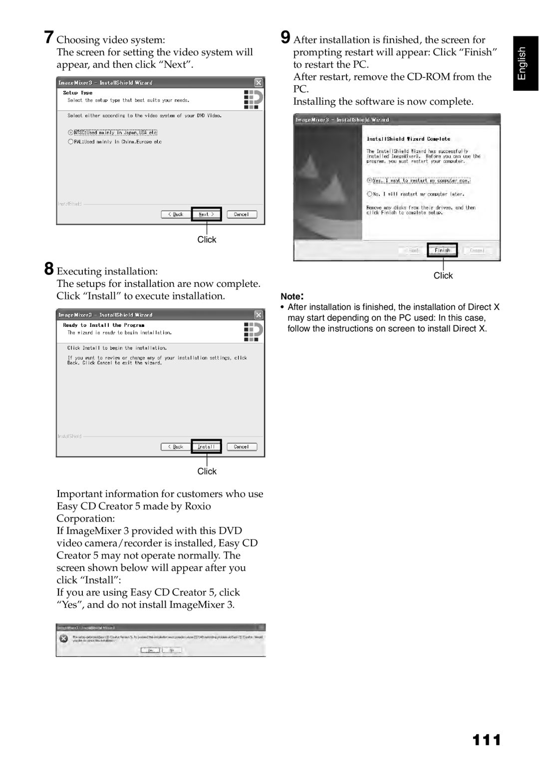 Hitachi DZ-GX5080A, DZ-GX5020A, DZ-GX5000A instruction manual 111 