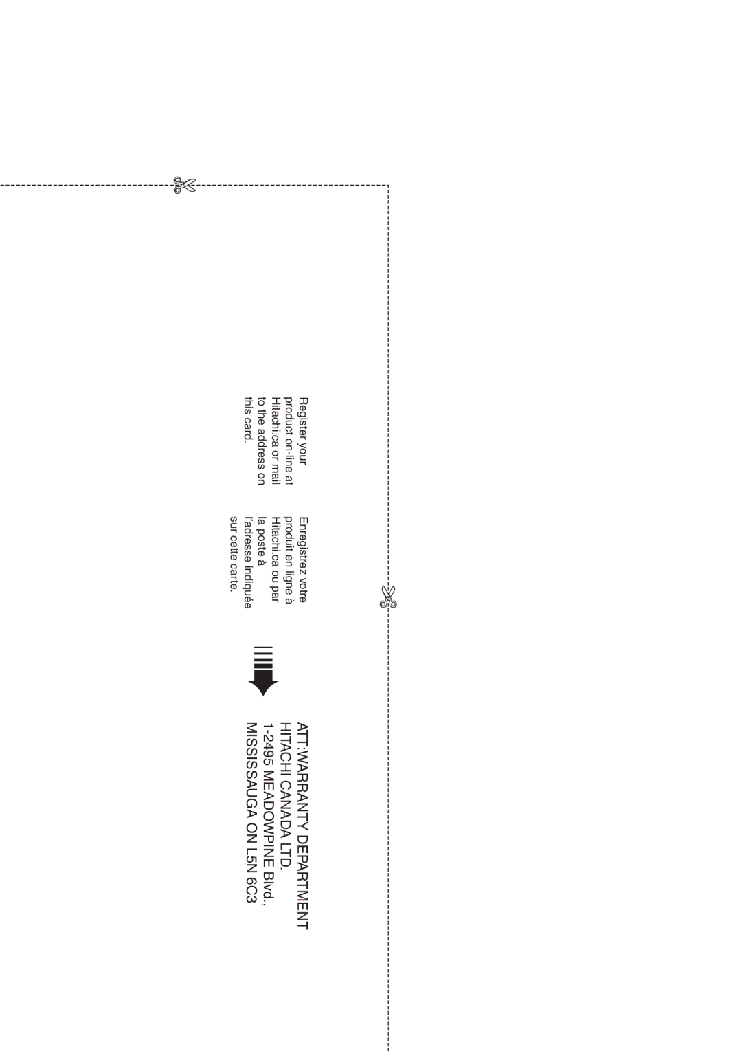 Hitachi DZ-GX5020A, DZ-GX5080A, DZ-GX5000A instruction manual Mississauga on L5N 6C3 