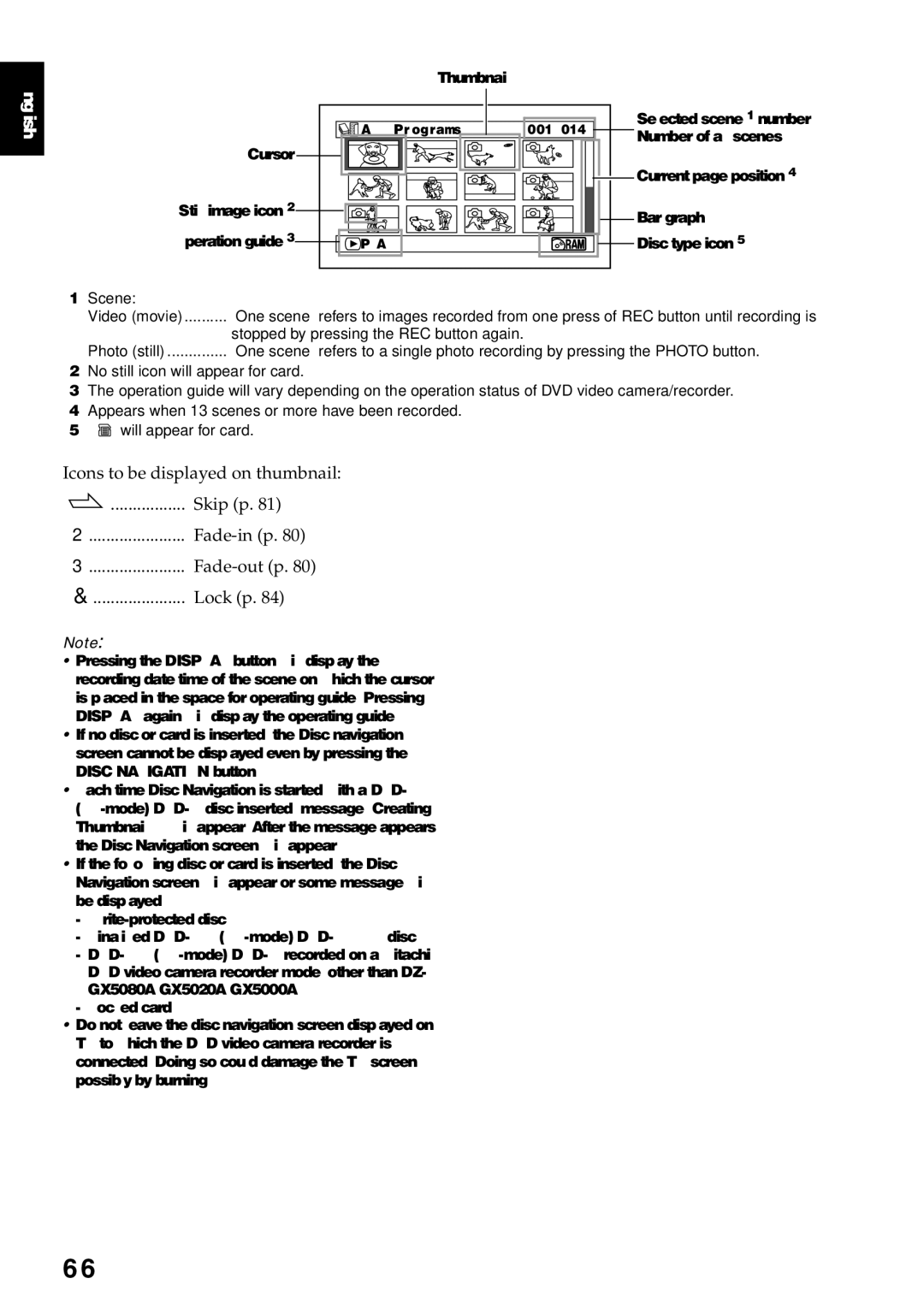 Hitachi DZ-GX5080A, DZ-GX5020A, DZ-GX5000A instruction manual Scene 