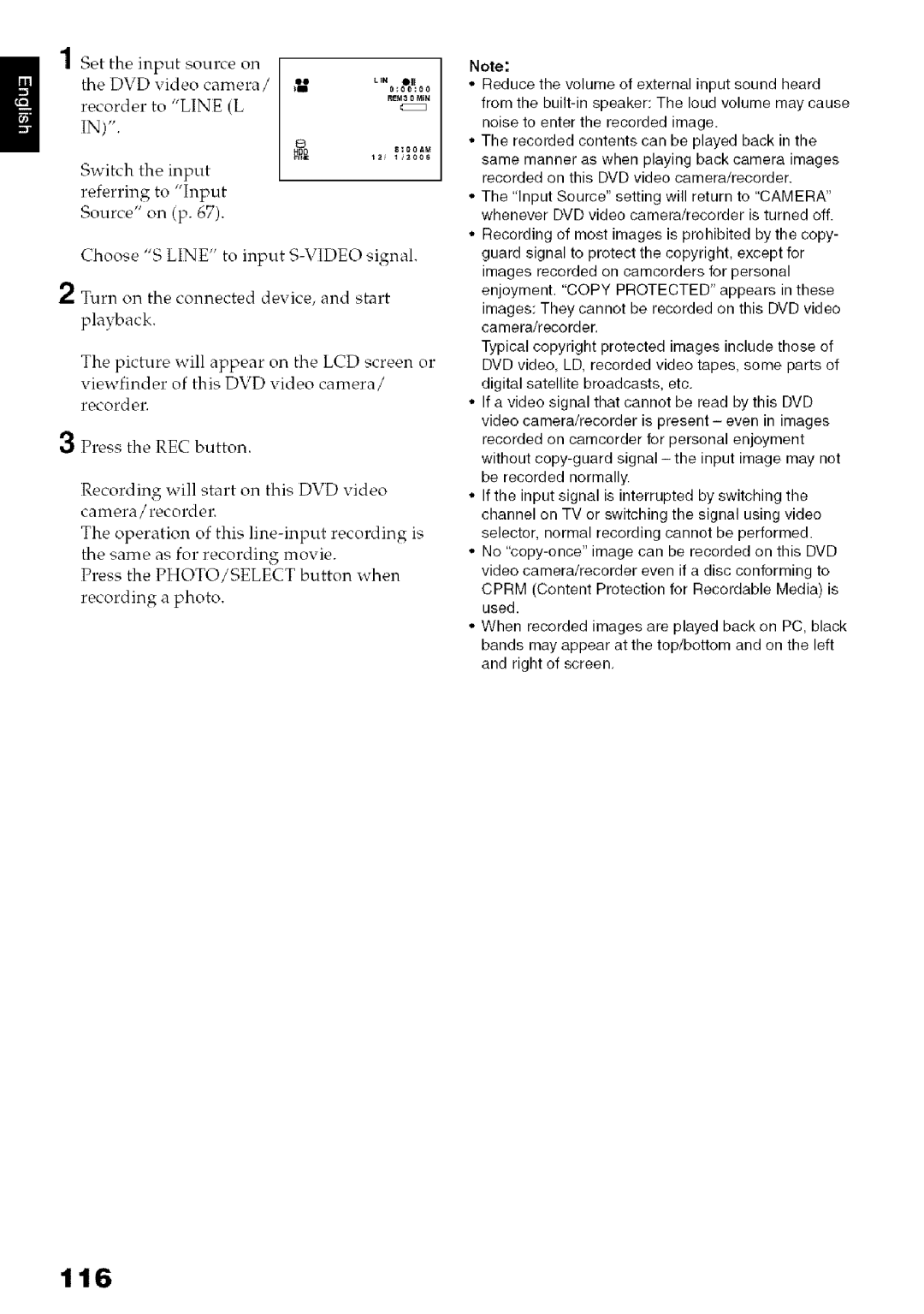 Hitachi DZ-HS3OOA instruction manual 116 