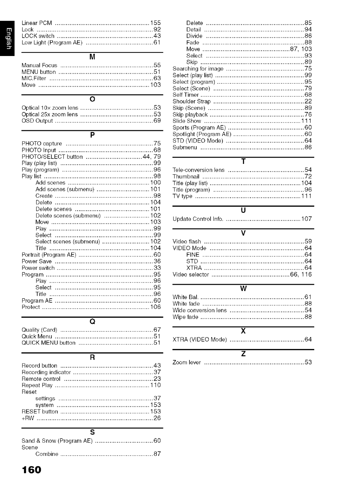 Hitachi DZ-HS3OOA instruction manual 160 