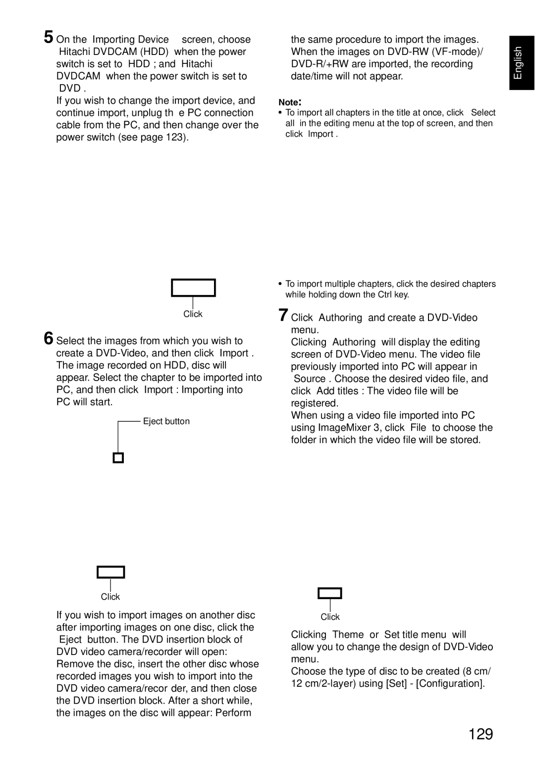 Hitachi DZ-HS500SW instruction manual 129 