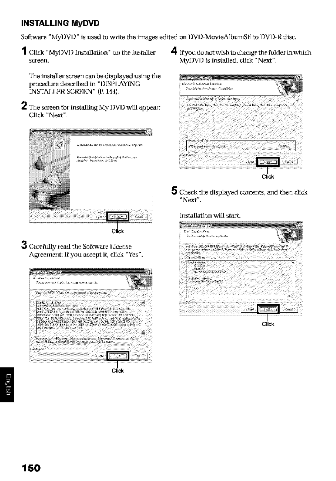 Hitachi DZ-MV580A instruction manual Installing, MyDVD, Rstalatton will start, Agreemert If you accept it, click ¥es 