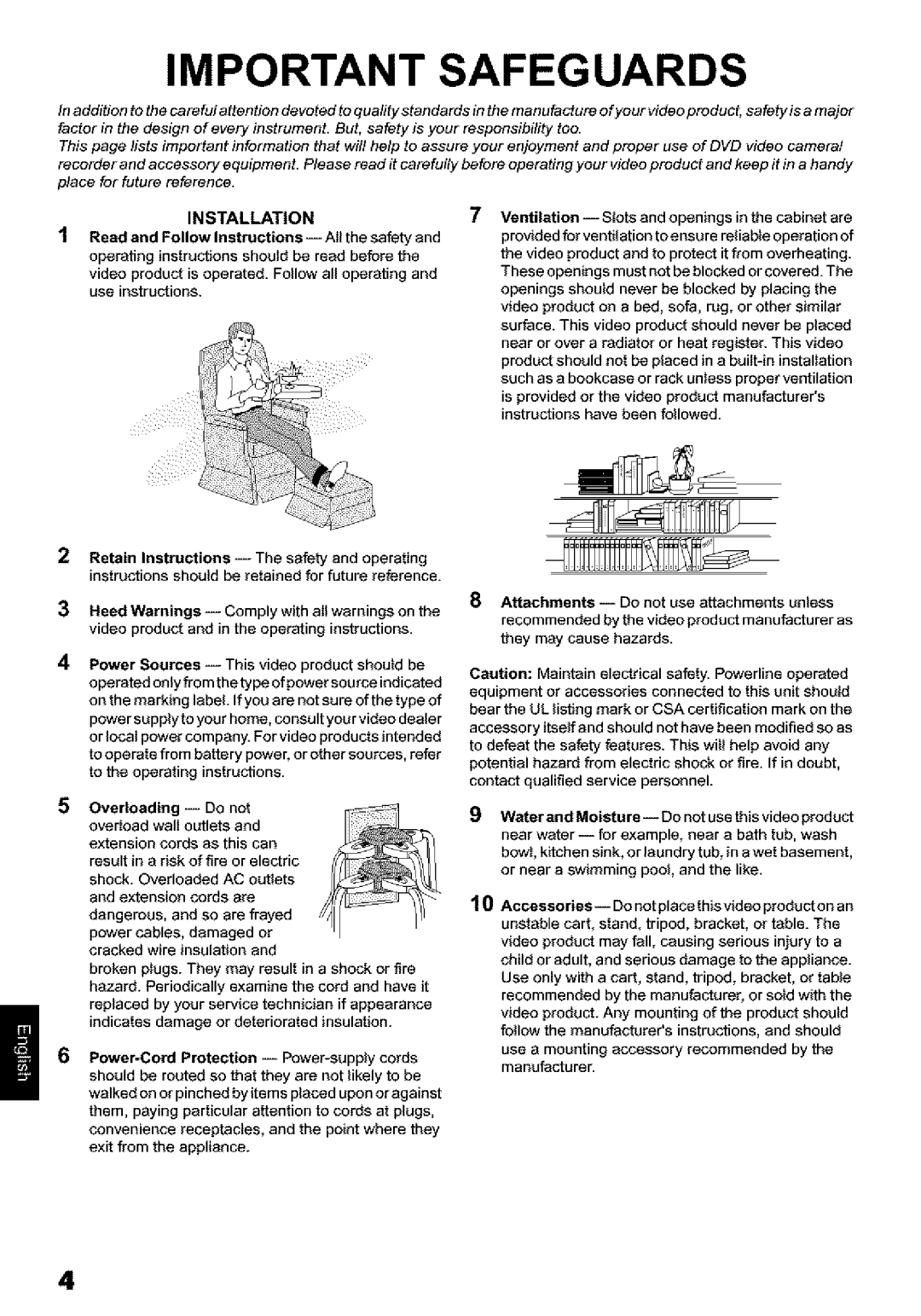 Hitachi DZ-MV580A WaterandMoisture-- Donotusethisvideoproduct, Heed Warnings -- Comply with aUwarnings on 