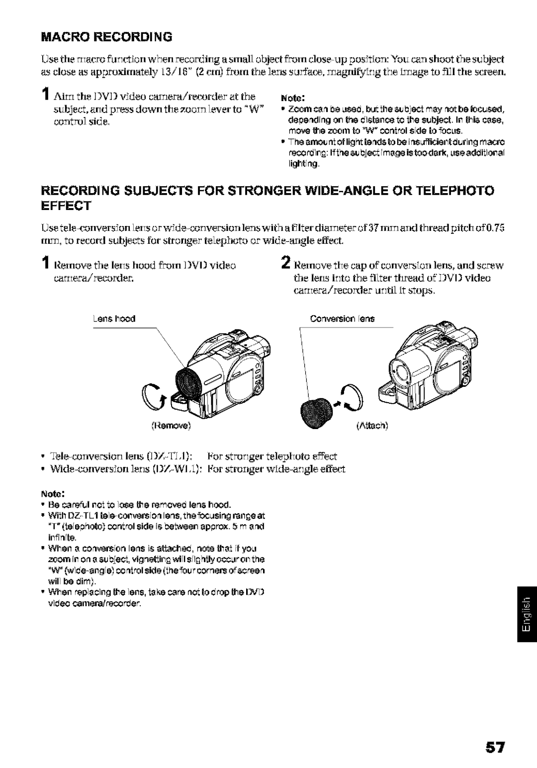 Hitachi DZ-MV580A instruction manual Macro Recording, Be efulnol XOloehe rernoveOlenhood 