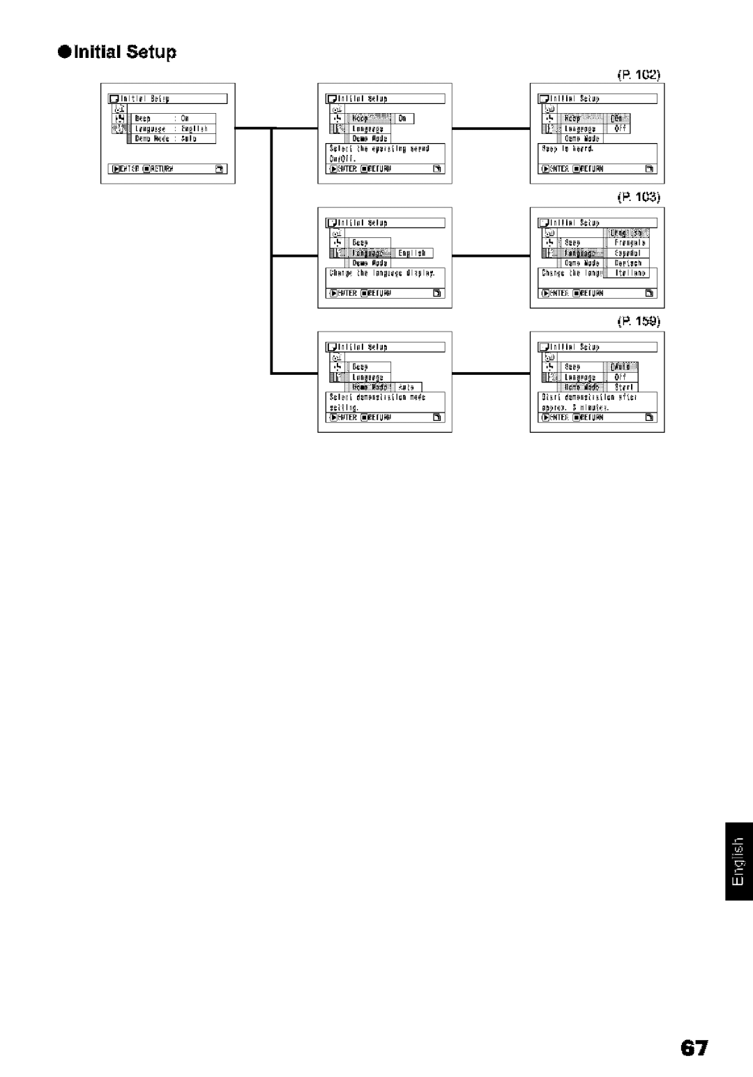 Hitachi DZ-MV580A instruction manual Elnitial Setup, 103 