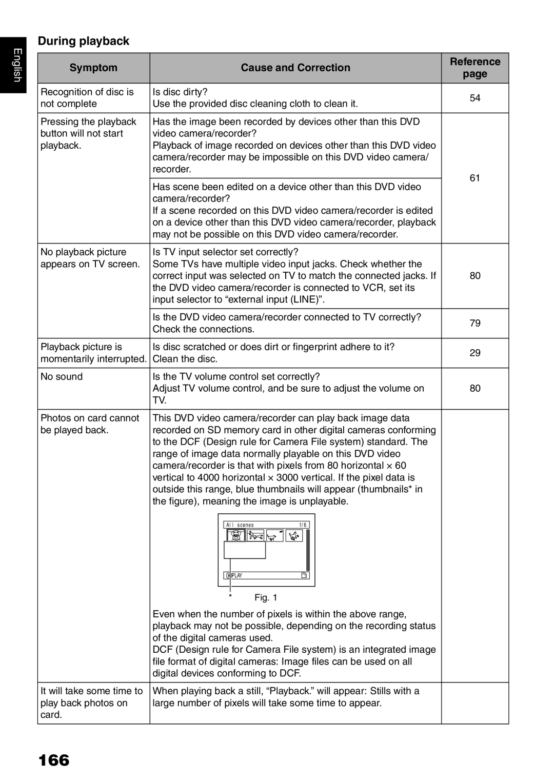 Hitachi DZ-MV780E, DZ-MV730E, DZ-MV750E, DZ-GX20E instruction manual 166, During playback 