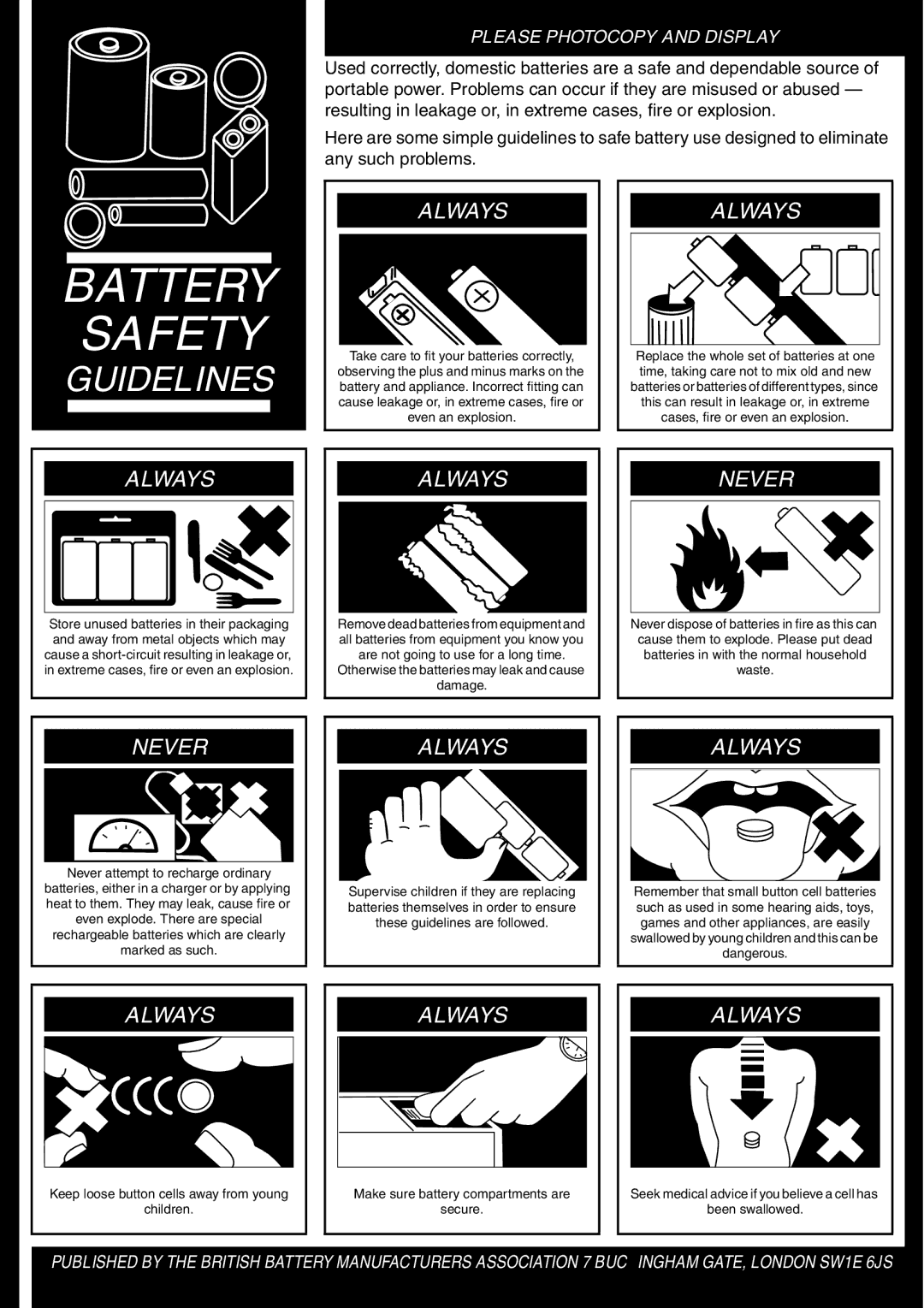 Hitachi DZ-MV780E, DZ-MV730E, DZ-MV750E, DZ-GX20E instruction manual Battery Safety 