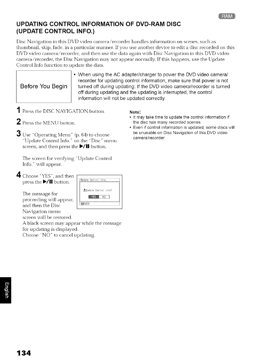 Hitachi DZ-MV780A instruction manual 134 