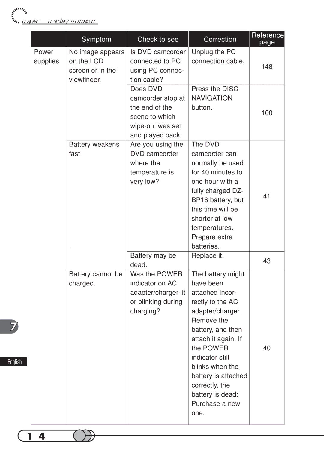 Hitachi DZMV100A instruction manual 154, Navigation 