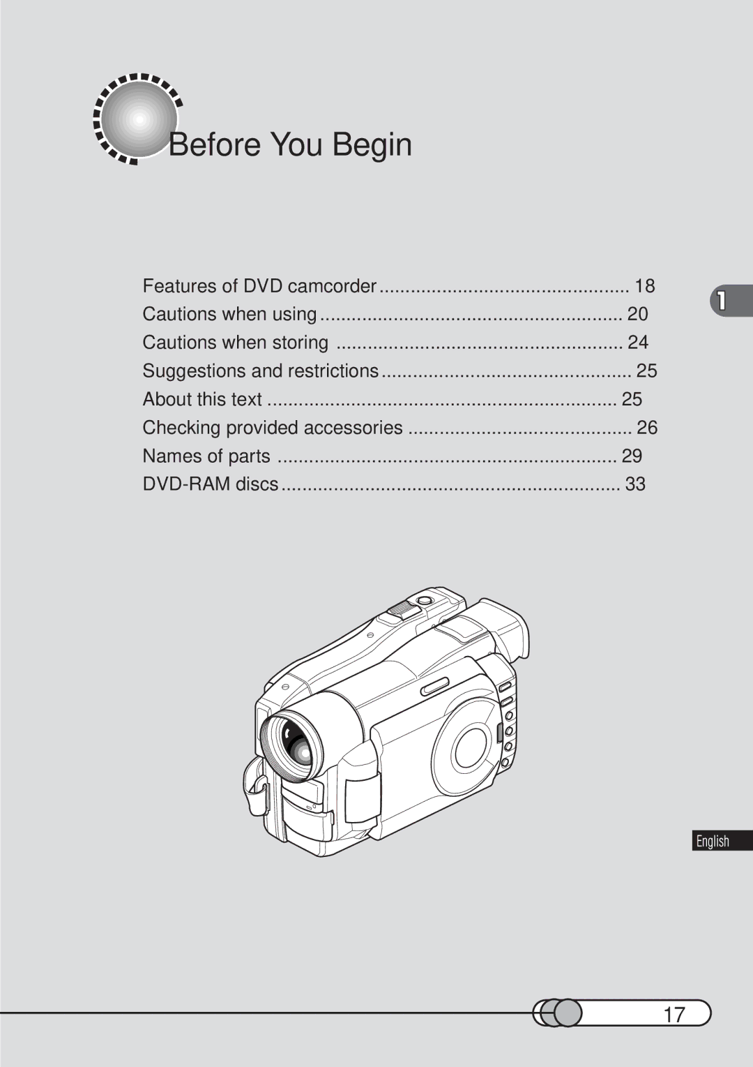 Hitachi DZMV100A instruction manual Features of DVD camcorder, About this text Checking provided accessories, DVD-RAM discs 