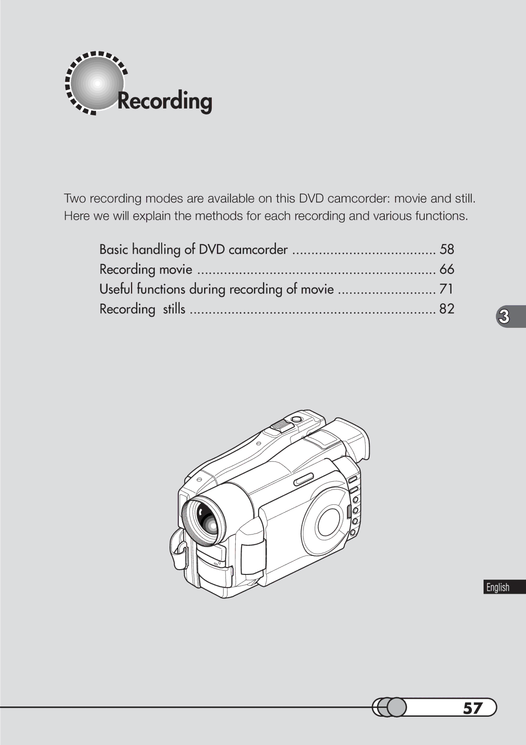 Hitachi DZMV100A instruction manual Recording 