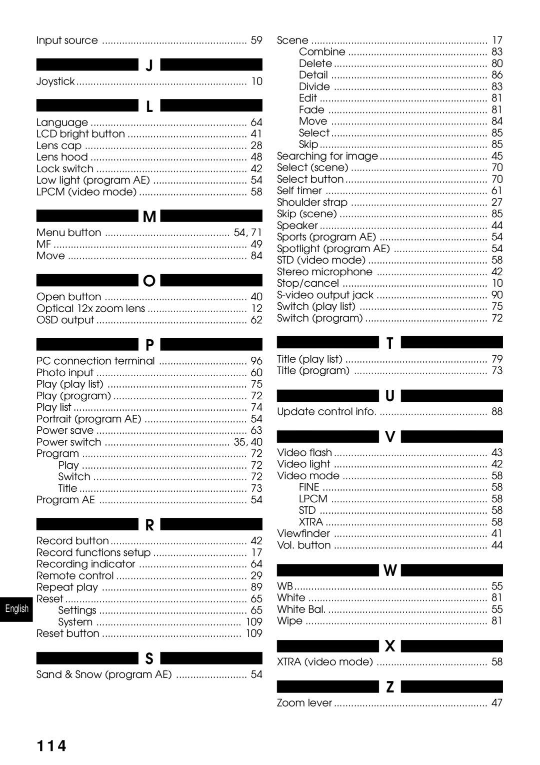 Hitachi DZMV230A, DZMV200A instruction manual Menu button, Power switch, Play Switch Title 