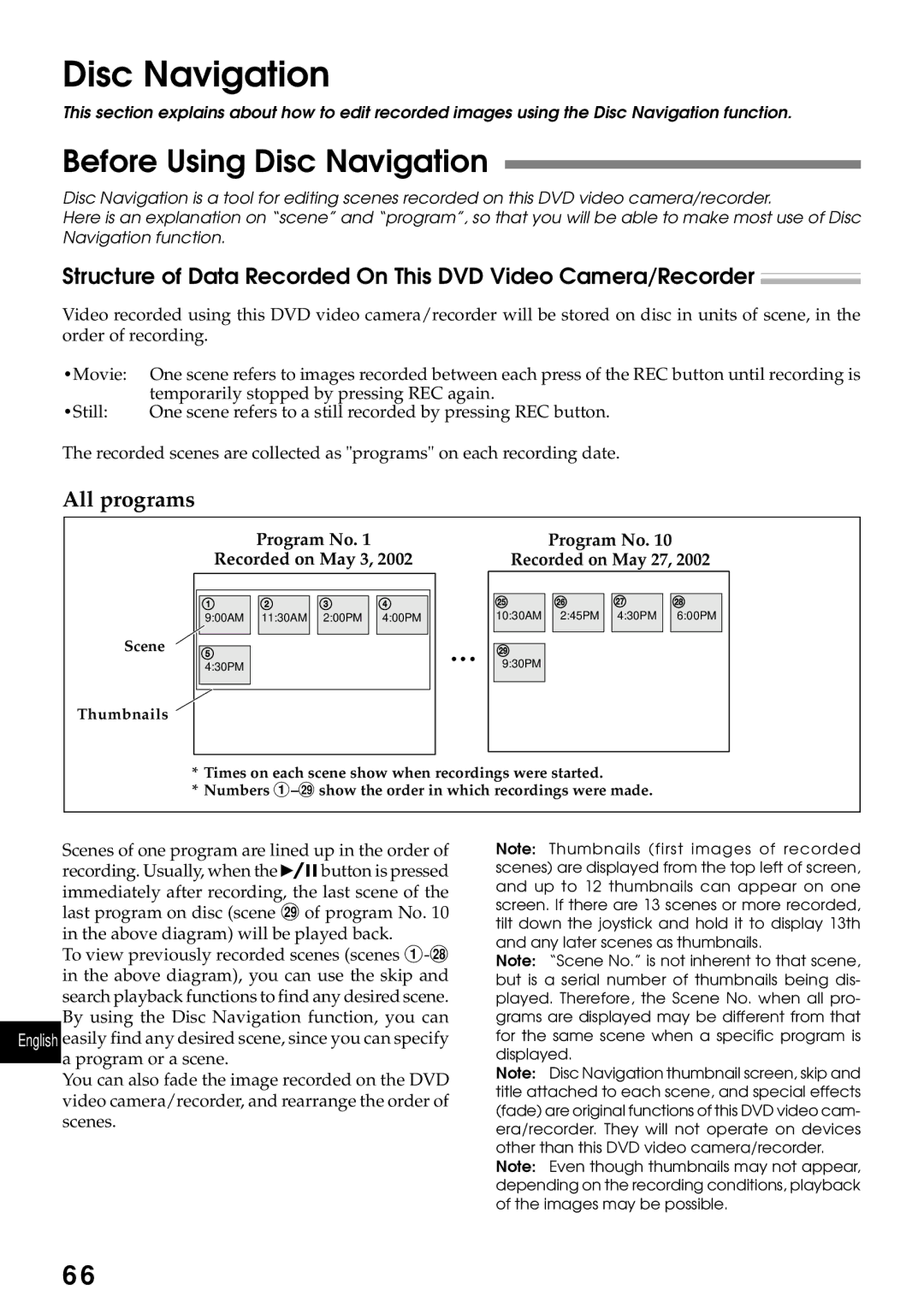 Hitachi DZMV230A, DZMV200A Before Using Disc Navigation, Structure of Data Recorded On This DVD Video Camera/Recorder 