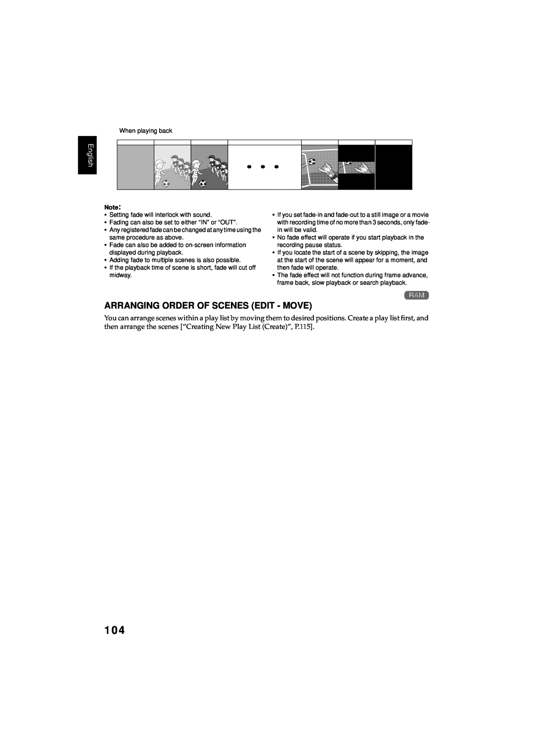 Hitachi DZMV380E, DZMV350E instruction manual Arranging Order Of Scenes Edit - Move, English 