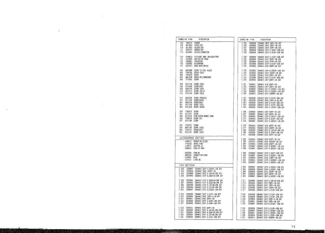 Hitachi VM-24BDE, VM-2400E manual 