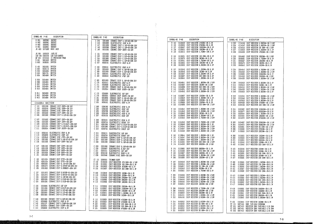 Hitachi VM-24BDE, VM-2400E manual 