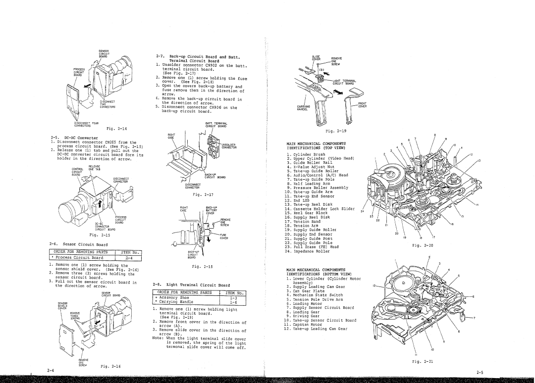 Hitachi VM-2400E, VM-24BDE manual 