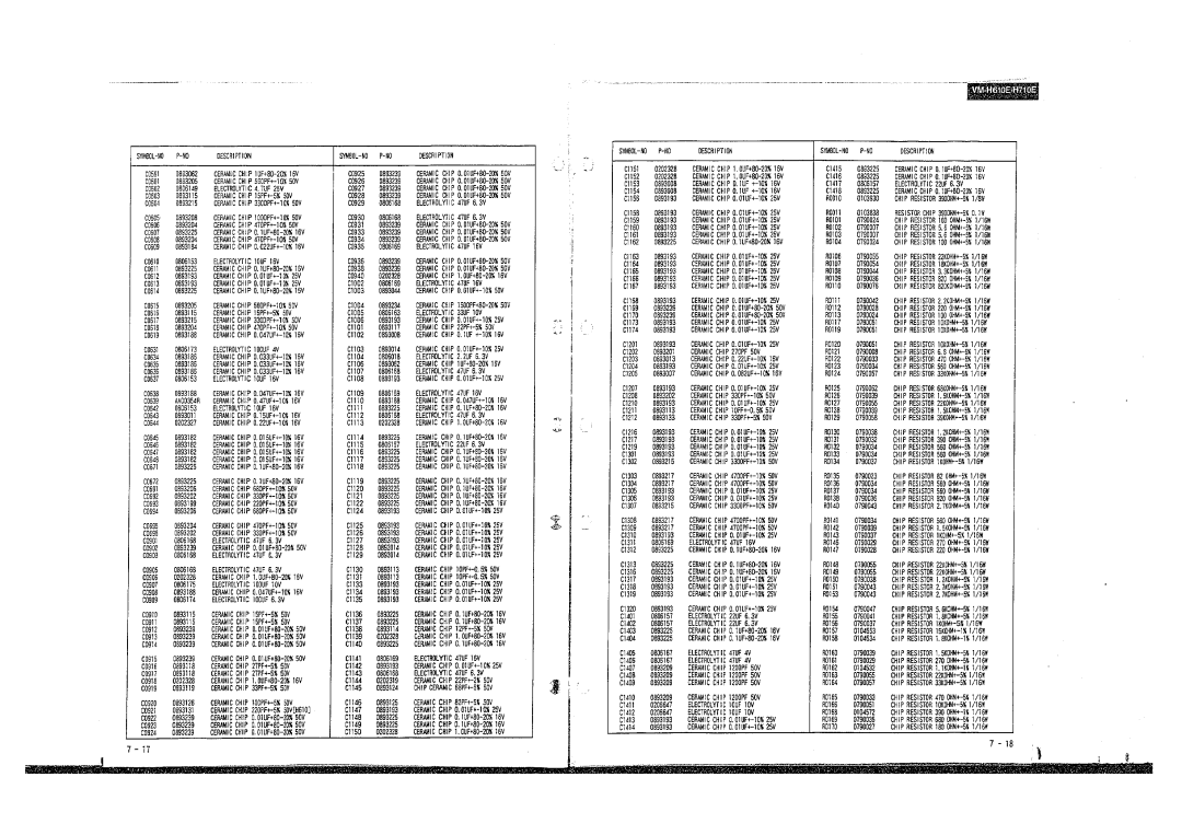 Hitachi VM-E110E, E210E, E310E, VM-E410E, VM-H710E, H510E, H610E manual 