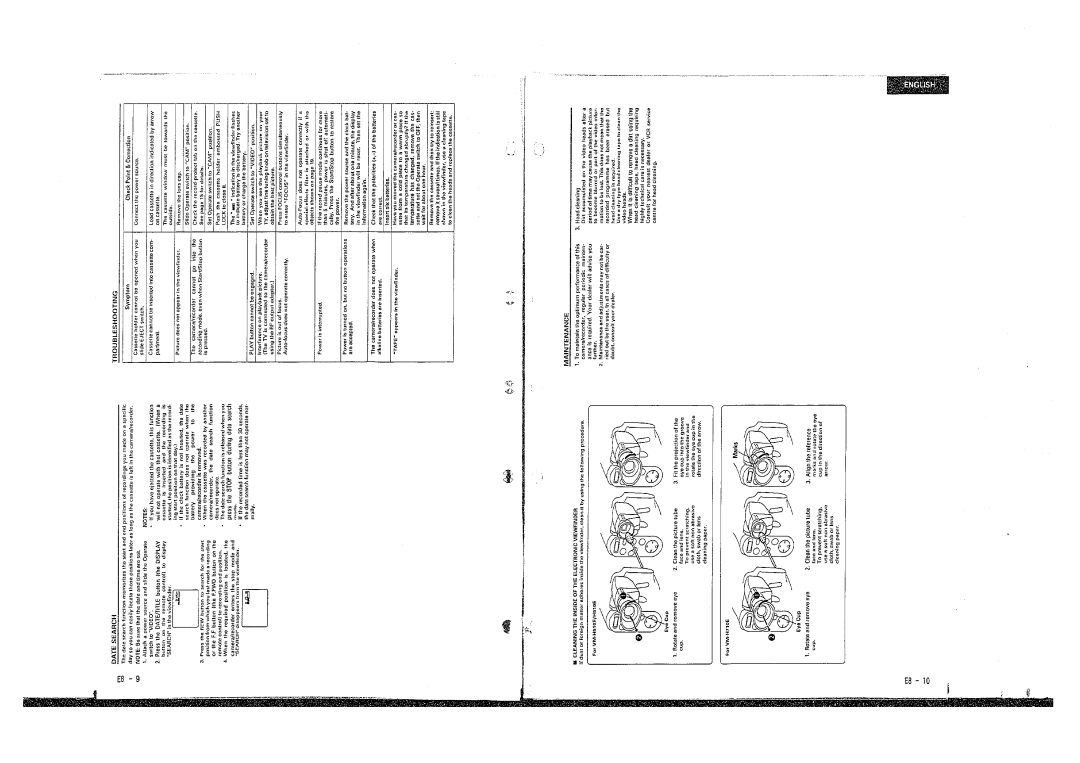 Hitachi H510E, E210E, E310E, VM-E410E, VM-E110E, VM-H710E, H610E manual 