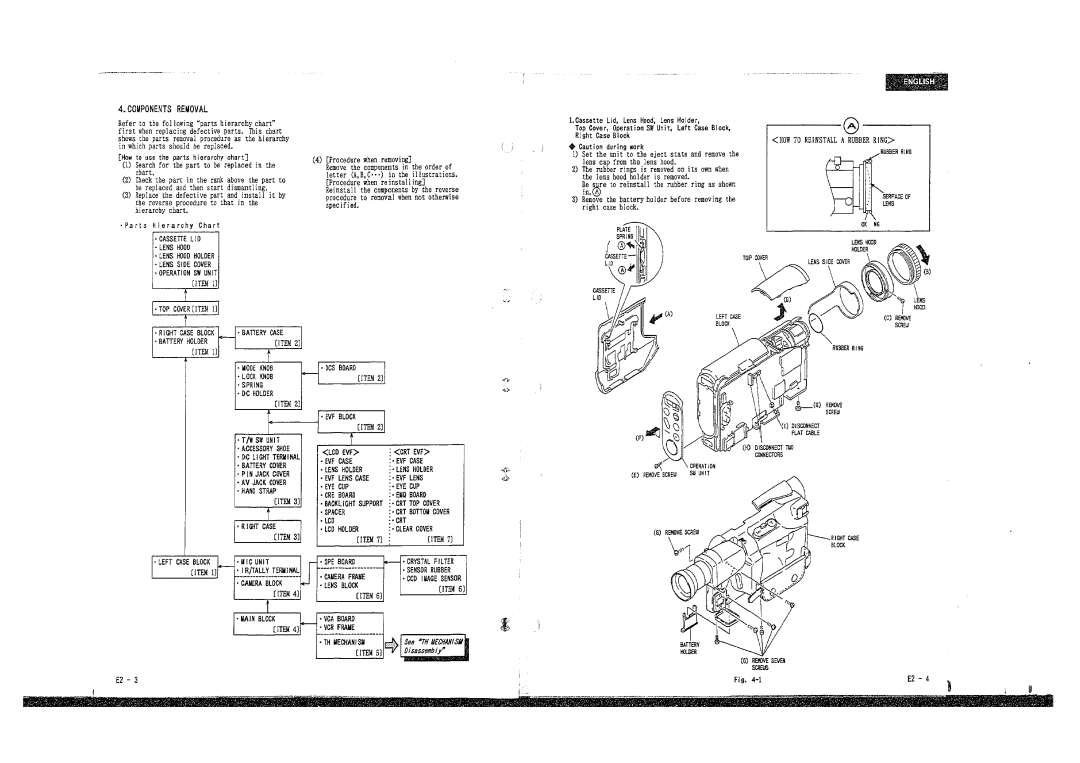 Hitachi H510E, E210E, E310E, VM-E410E, VM-E110E, VM-H710E, H610E manual 