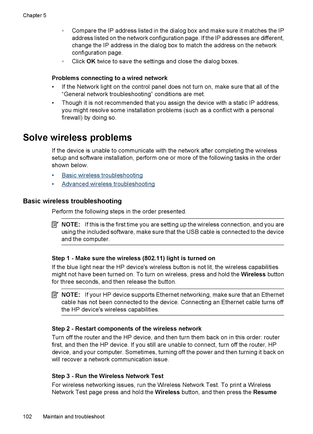 Hitachi E609, C9295A#B1H manual Solve wireless problems, Basic wireless troubleshooting 