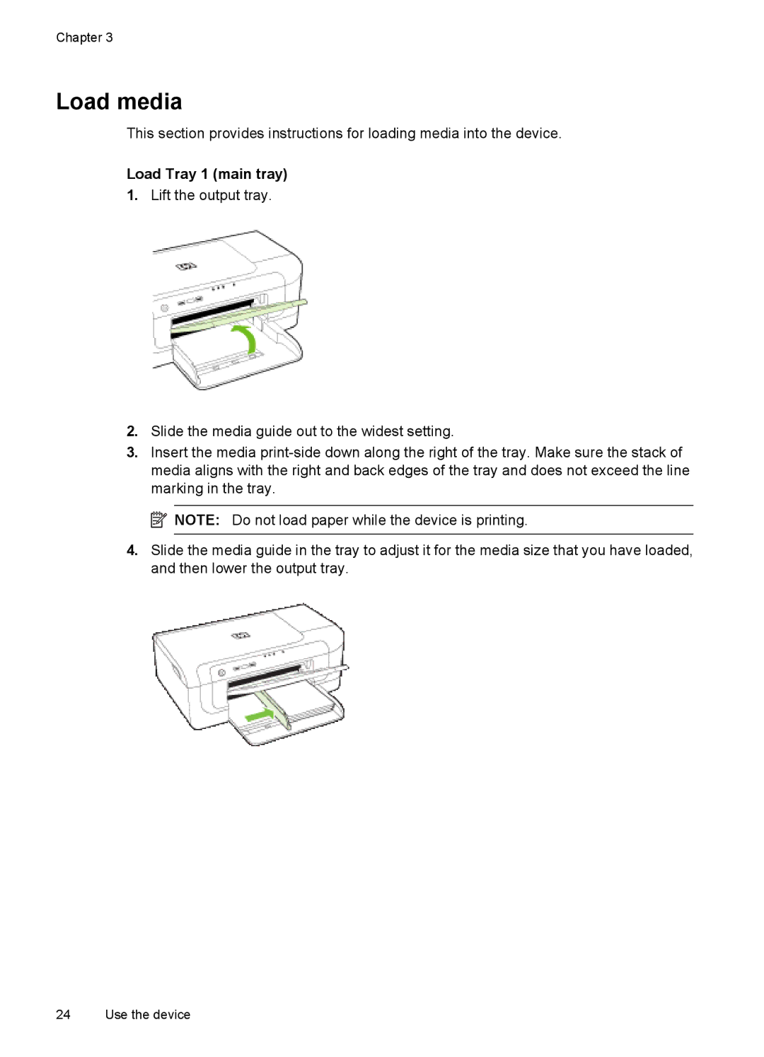 Hitachi E609, C9295A#B1H manual Load media, Load Tray 1 main tray 