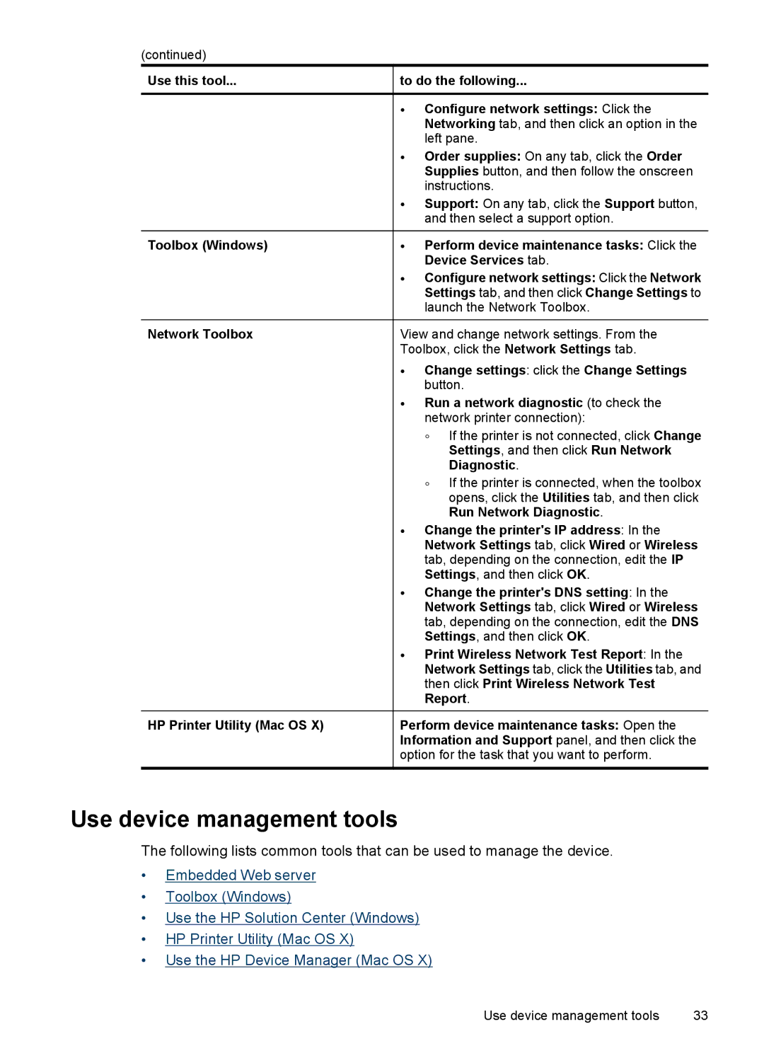 Hitachi C9295A#B1H, E609 manual Use device management tools 
